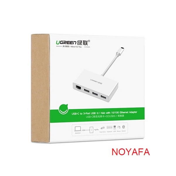 Cáp Type C sang LAN, USB UGREEN 